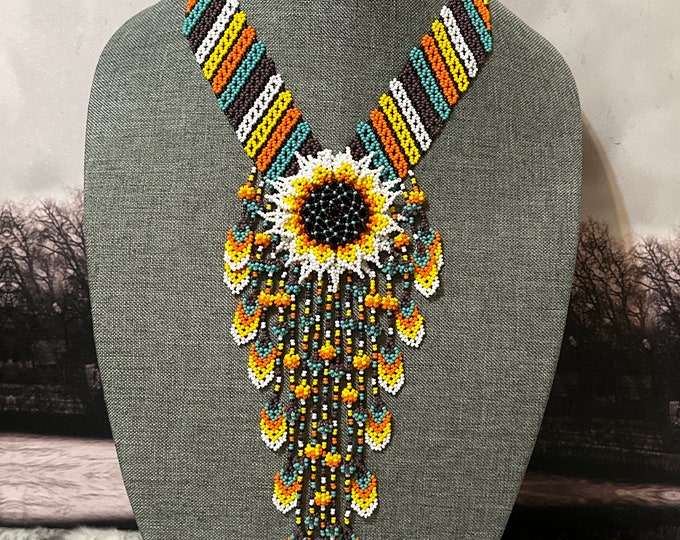 Sunflower petals necklace