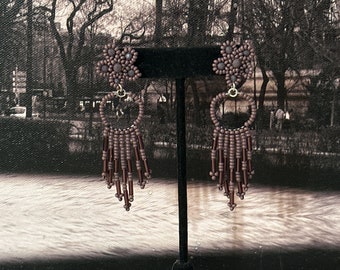 Handmade Broque Hoop Earrings