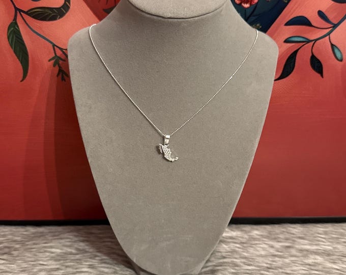chain with Mexico map pendant