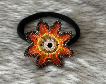 Handmade donut scrunchies for hair