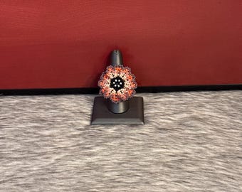 Peyote flower rings