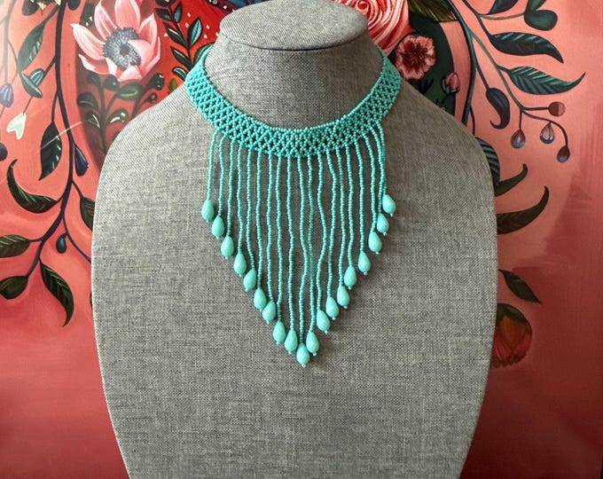 Crystal droplet necklace