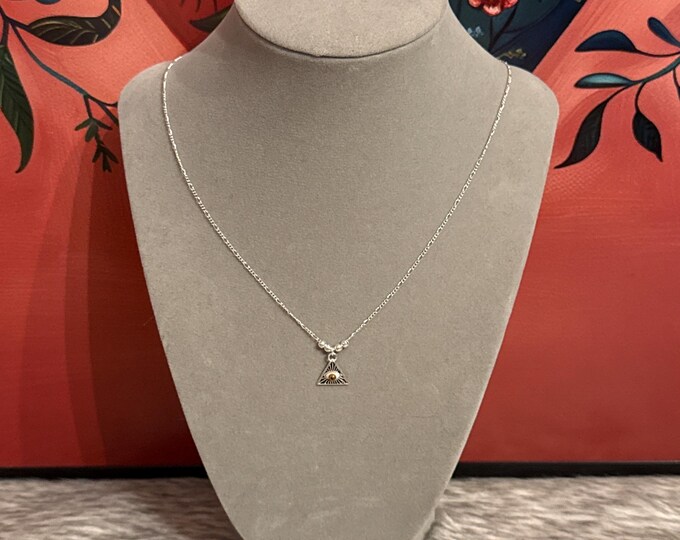 Illuminati eye pendant necklace