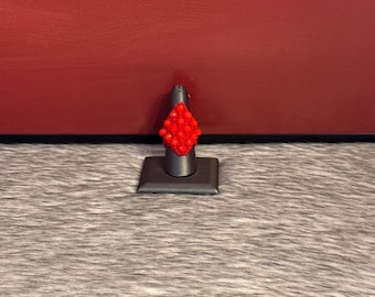 Crystal rhombus ring