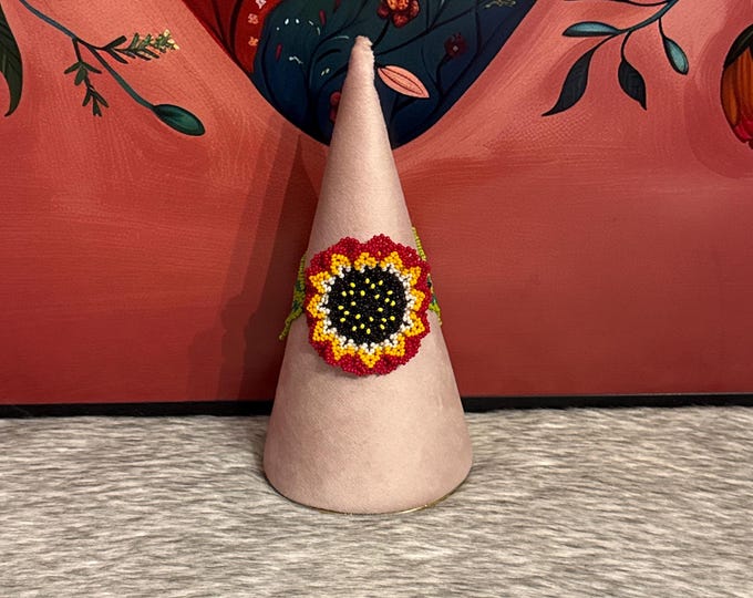 Huichol flower bracelet