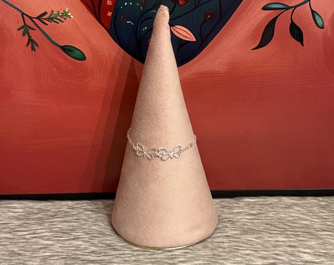 Butterfly bracelet in 925 silver