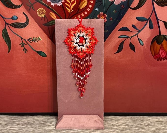 Crystal flower dreamcatcher