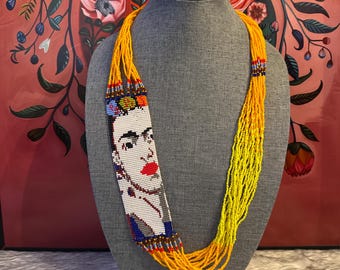 Huichol Frida necklace