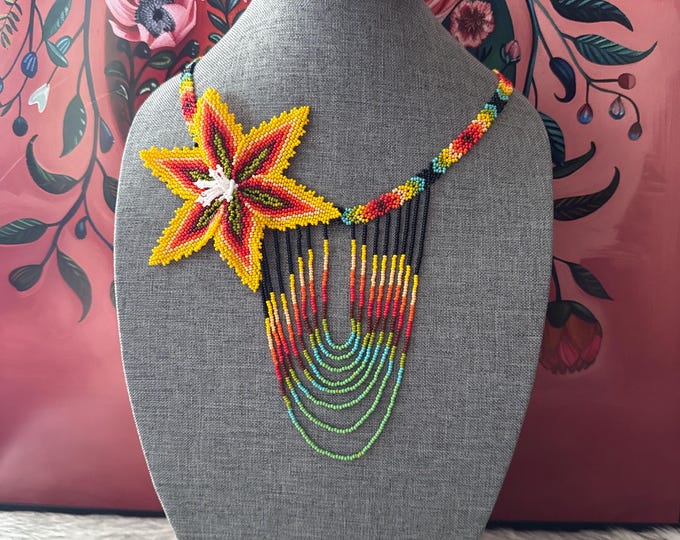 Lily necklace, bracelet, and earring set