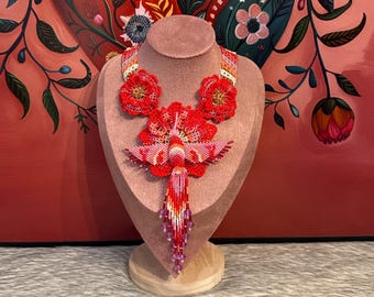 Hummingbird necklace set with earrings and bracelet