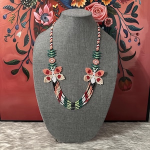 Handcrafted butterfly necklace and earrings set