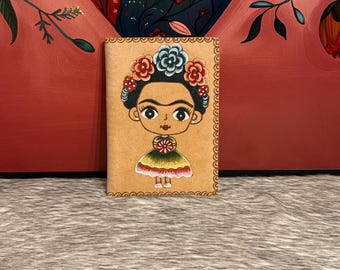Protective cover for Frida diary in suede