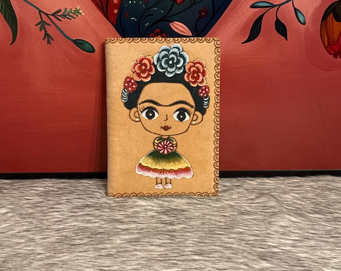 Protective cover for Frida diary in suede