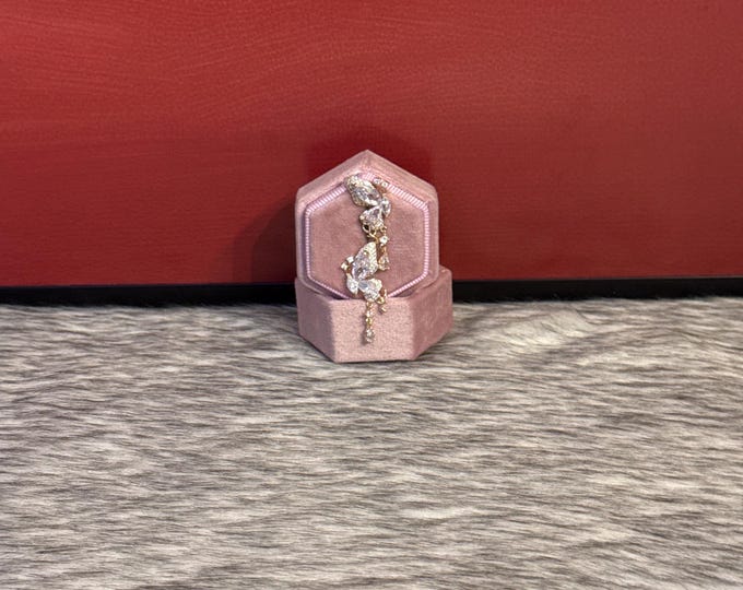 Crystal Butterfly Earrings