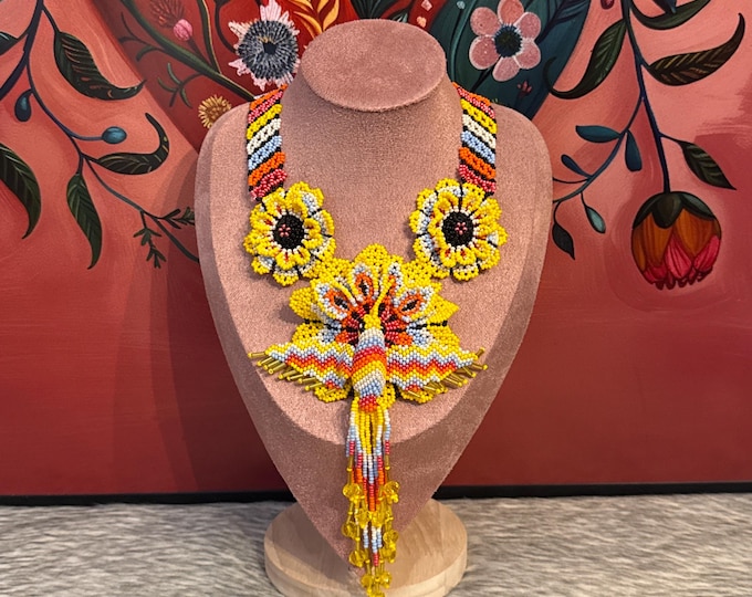 Hummingbird necklace set with earrings and bracelet