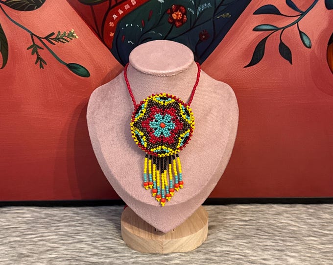 Dreamcatcher pouch necklace