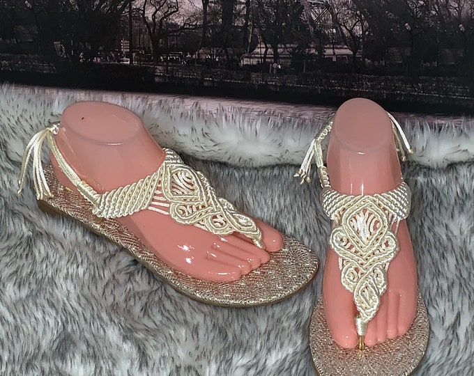 Handmade sandals size 10