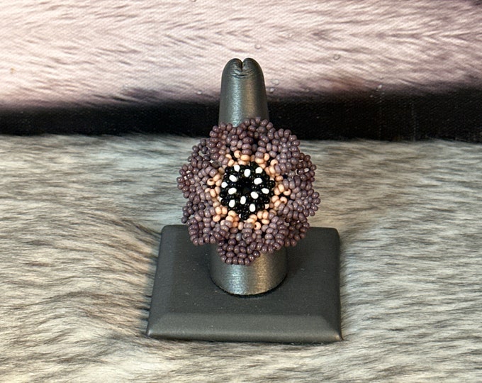 Peyote flower rings