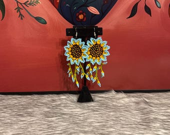 Sun flower earrings