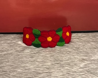 Handmade embroidered headband