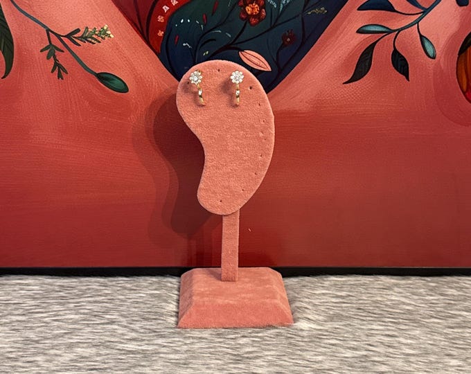 Little flower earrings in gold plated