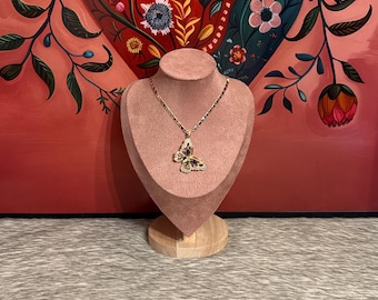 Necklace with butterfly pendant