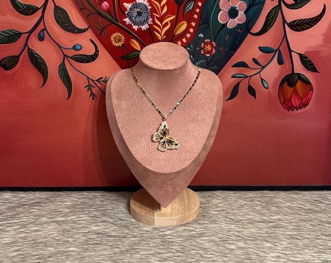 Necklace with butterfly pendant