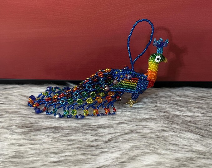 Peacock keychain