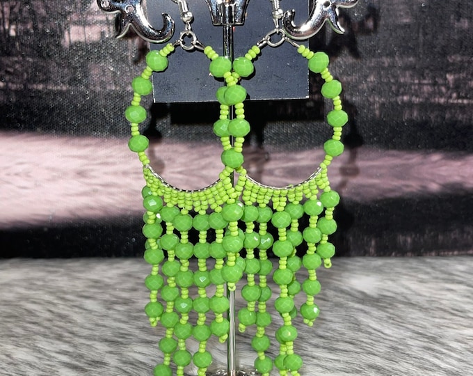 Crystal hoop earrings