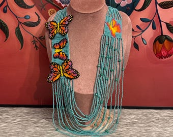 Monarch Butterfly Necklace, Earrings and Bracelet Set
