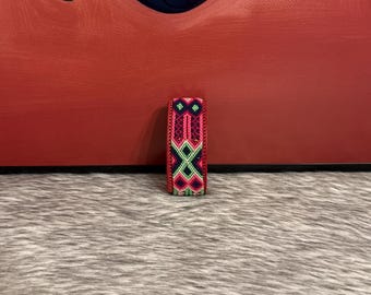 leather bracelets with embroidery