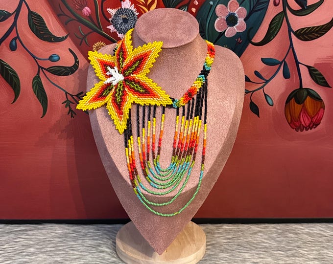 Lily necklace, bracelet, and earring set