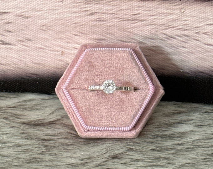 Promise or engagement ring in silver in size 6, size 6.5 and size 9