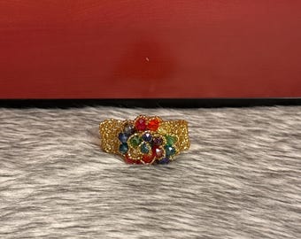 flower button bracelet