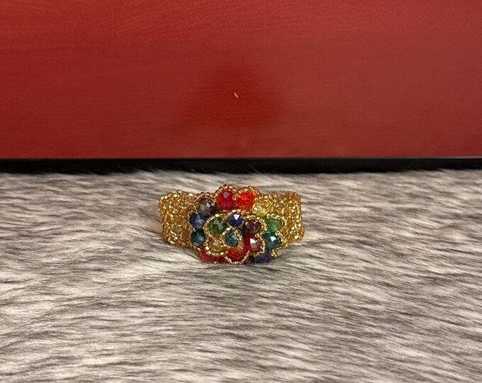 flower button bracelet