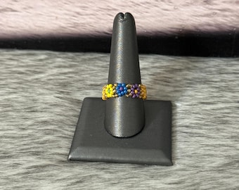 Floral wedding ring