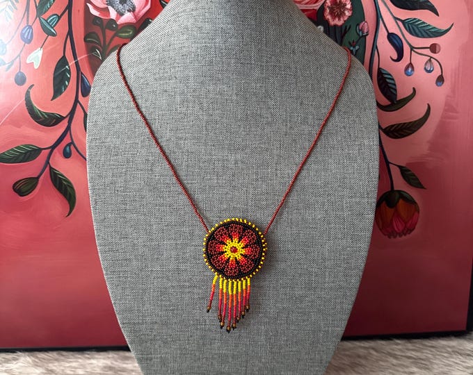 Dreamcatcher bag necklace