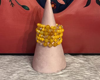 Spiral weekly planner Agate with earrings