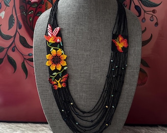 Spring Colibri necklace, earring, and bracelet set