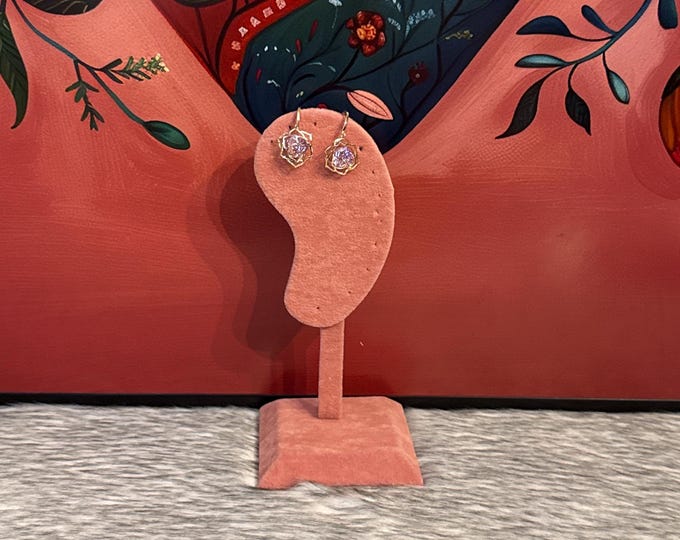 Crystal Flower Earrings