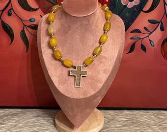 Our Father Agate Necklace