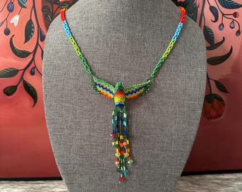 Handmade hummingbird necklace