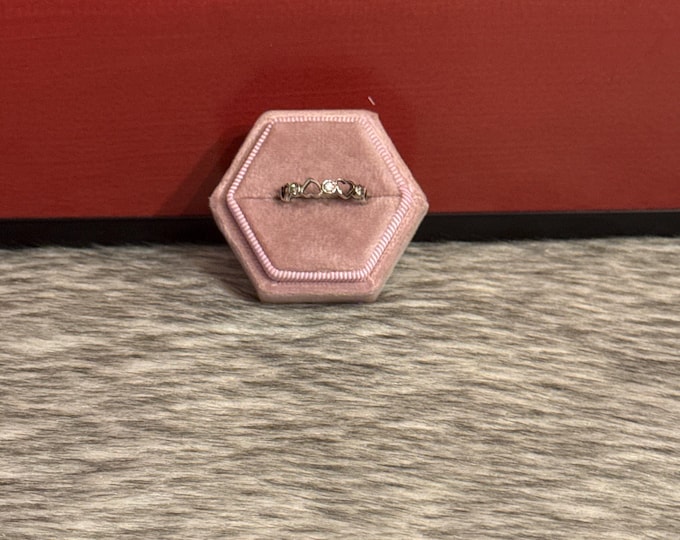 Churumbela ring with hearts, size 6.5