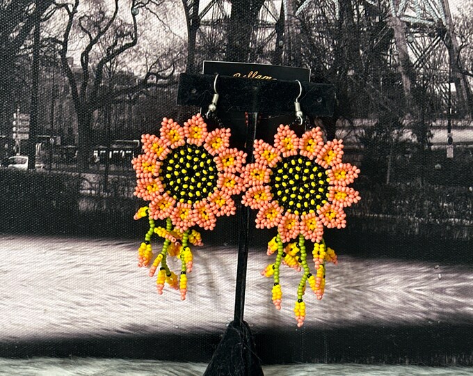 Sun flower earrings