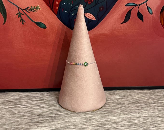 silver bracelets with the evil eye