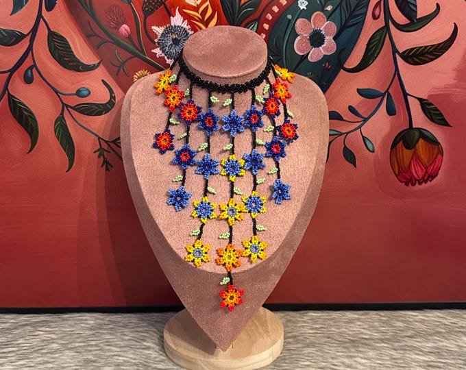 Mini flower waterfall necklace