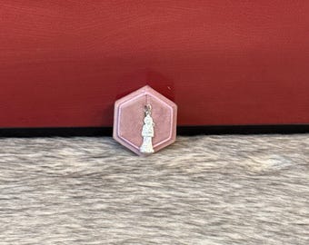 Santa Muerte pendant in 925 silver