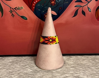 Huichol cuff bracelet