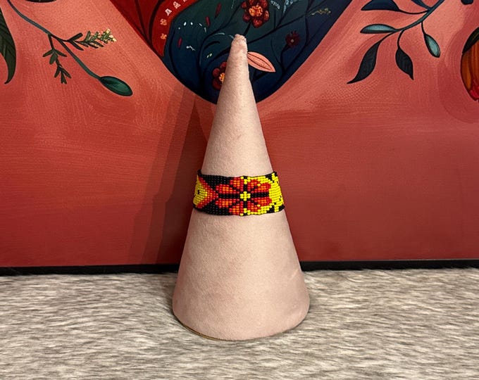 Huichol cuff bracelet