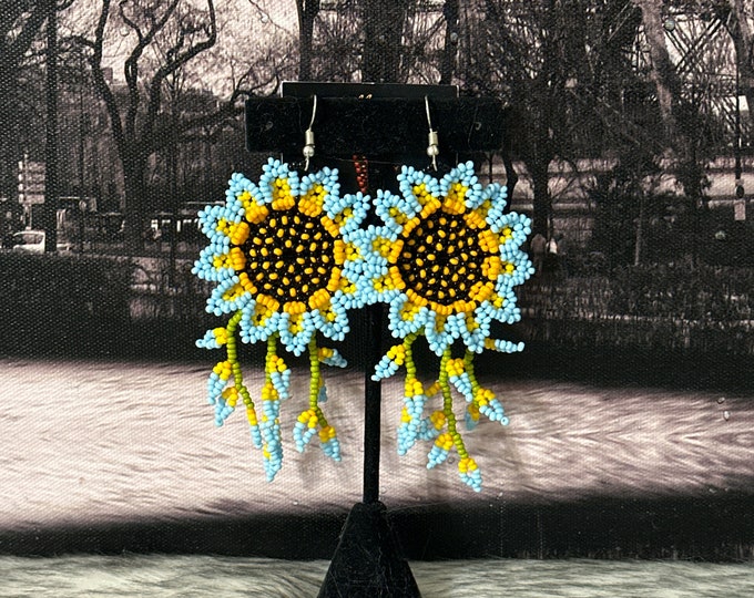 Sun flower earrings